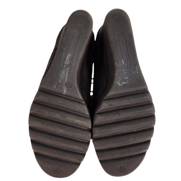 Donald J Pliner Suede Wedge Ankle Boot Booties sz 9 Women Makko Brown Leather - Picture 10 of 14